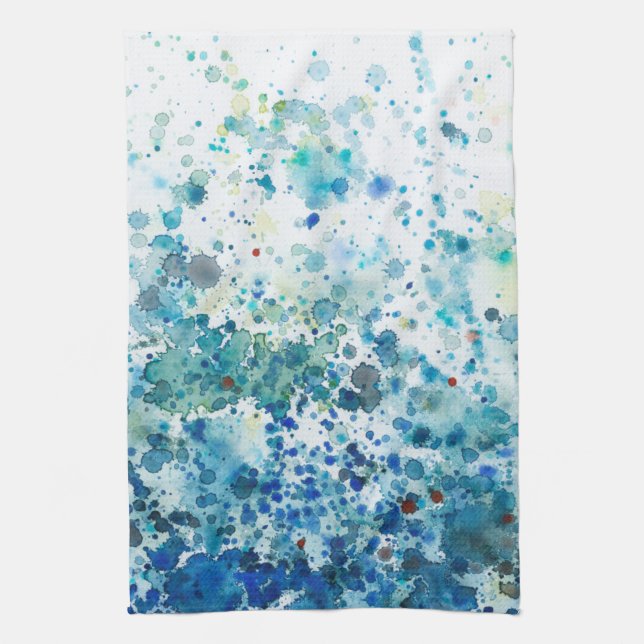 Speckled Sea I Kitchen Towel (Vertical)