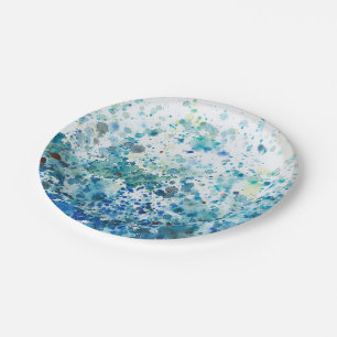 Speckled Sea I Paper Plate