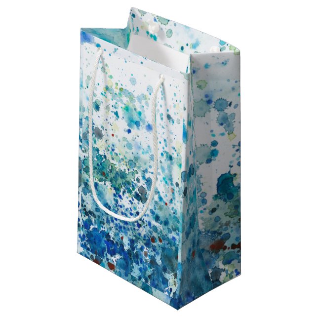 Speckled Sea I Small Gift Bag (Front Angled)