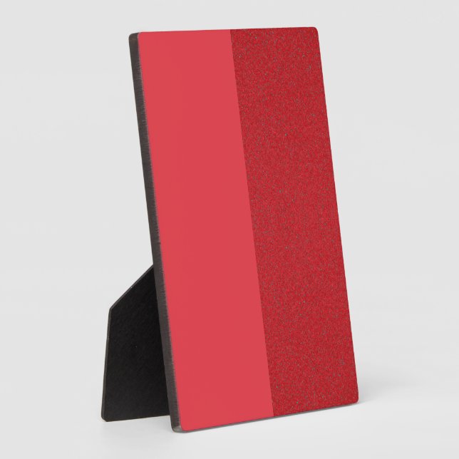 Speckled & Smooth Red Tabletop Plaque – Customize (Side)