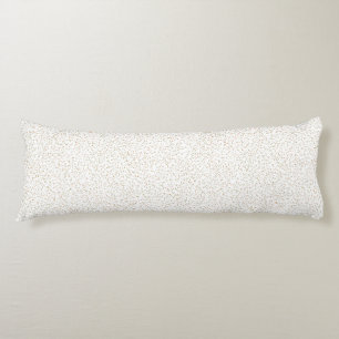 Speckled Spring Fern, Green & Orange Dots Body Pillow