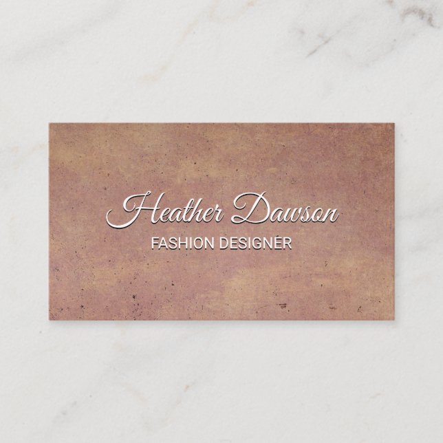 Speckled Texture Background Business Card (Front)