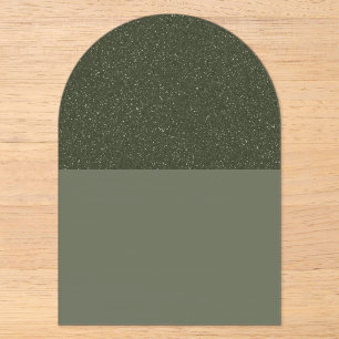 Speckled-Top Moss Arch Acrylic Invite – Customize Invitations