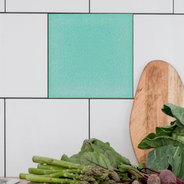 Speckled Turquoise Green Ceramic tile (Turquoise speckled  field tile for  bathroom , kitchen ore fireplace)