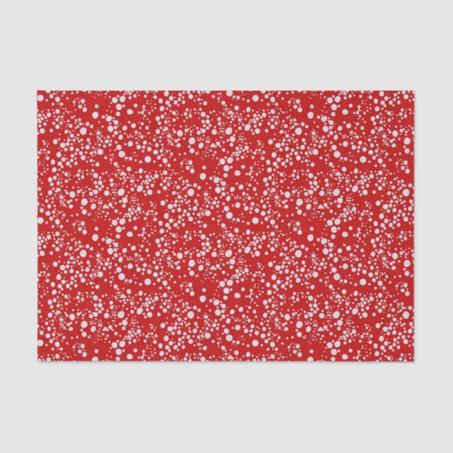 Speckles on Red Tissue Paper (Front)