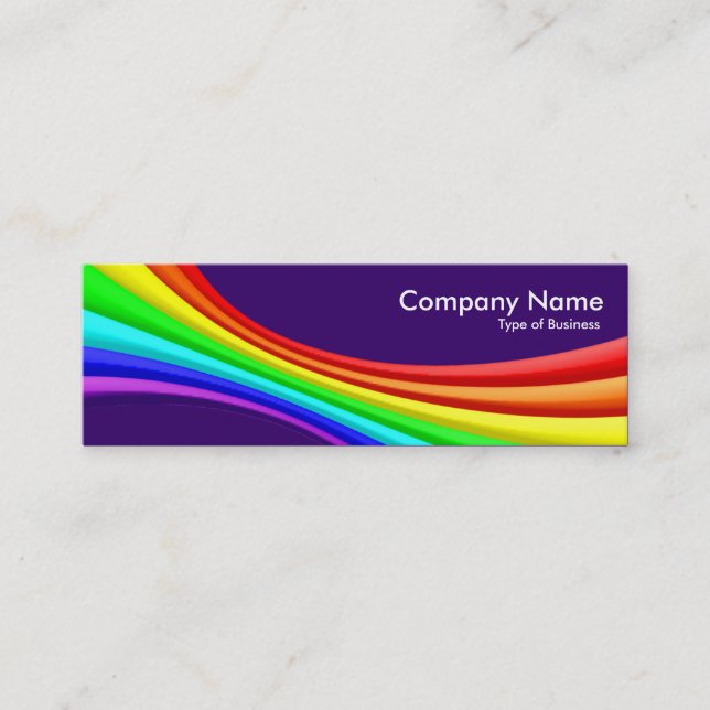 Specrum Curve 3d - Depp Purple 330066 Mini Business Card (Front)