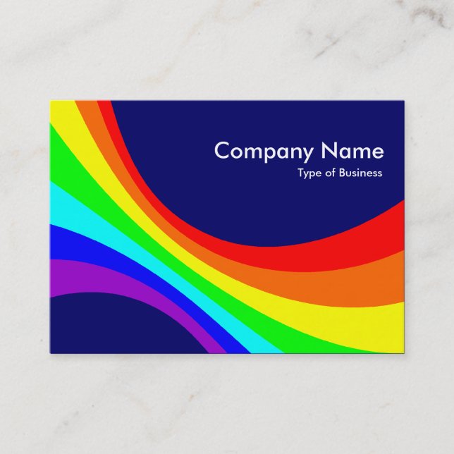 Specrum Curve - Dark Blue 000066 Business Card (Front)