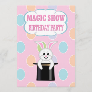Spectacle KidsMagic Invitations de fête d'annivers