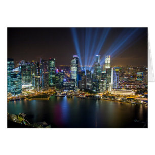 Spectacle lumineux du centre-ville de Singapour