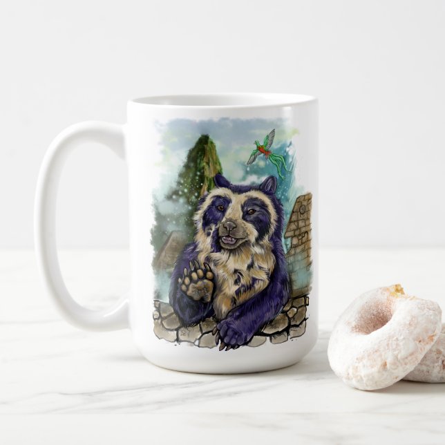 Spectacled Bear Coffee Mug (With Donut)