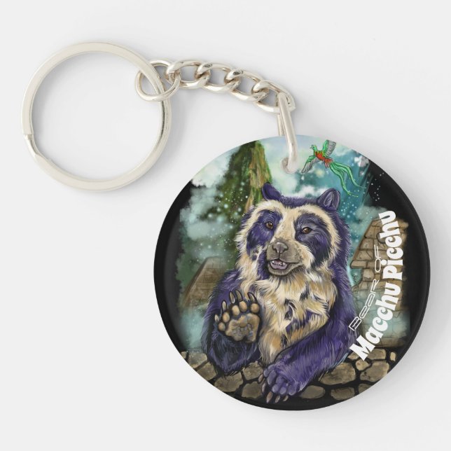 Spectacled Bear Keychain (Front)