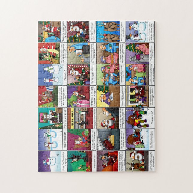 Spectacles amusants Humour de Noël Puzzle (Vertical)
