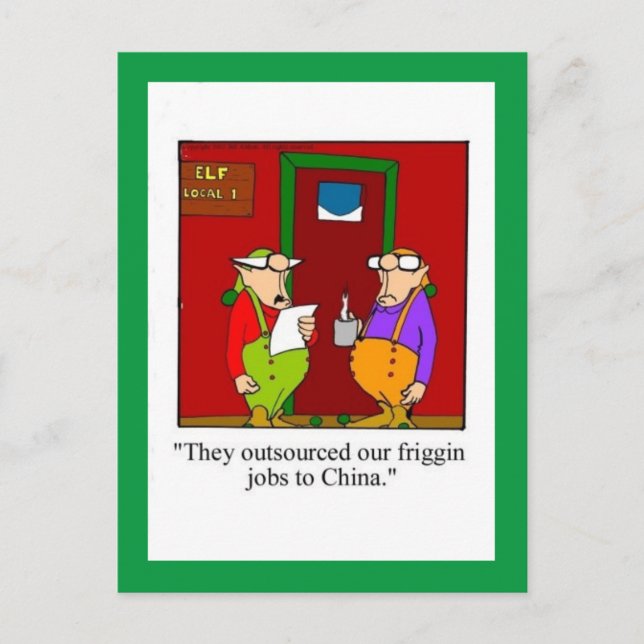 Spectacles de cartes postales pour Humours de Noël (Devant)