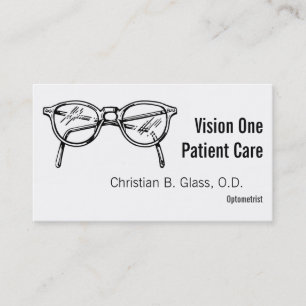 Spectacles Eyewear Optical Vision Business Card