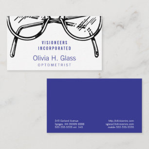 Spectacles Eyewear Optical Vision Business Card