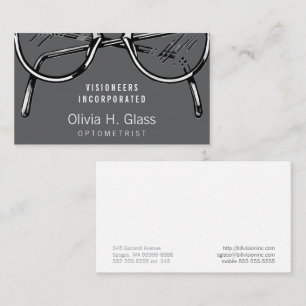 Spectacles Eyewear Optical Vision Business Card