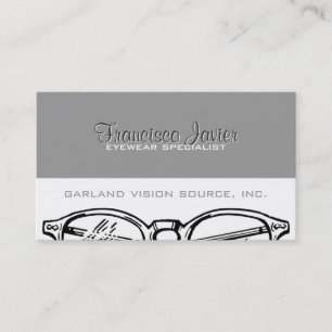 Spectacles Eyewear Optical Vision with Reminder Appointment Card