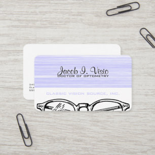 Spectacles Eyewear Optometry Vision Scratchy Business Card