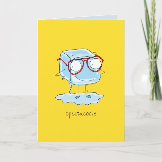 Spectacools - Cube de glace avec lunettes Carte de (Devant)