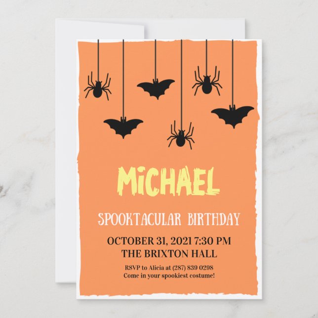 Spectaculaire Invitation Anniversaire (Devant)