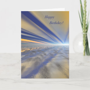 Spectaculaire Sunrise Art Bonne Carte Anniversaire