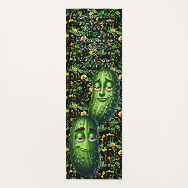 Spectacular: Defintion spec·tac·u·lar Yoga Mat (Front)