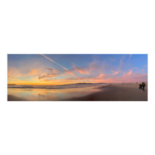 Spectacular Golden Hour Sunset - Venice Beach, CA Photo Print