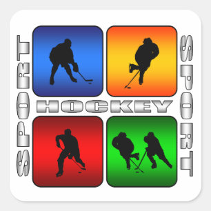 Spectacular Hockey Square Sticker