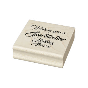 Spectacular Holiday Season Wood Art Stamp