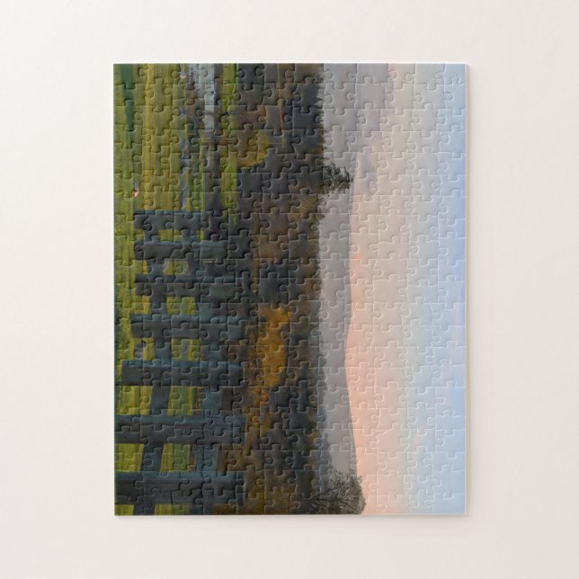 Spectacular Irish landscape. The Way to the Lake Jigsaw Puzzle (Vertical)