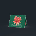 Spectacular Orange Dahlia Green Back Chic Birthday Card<br><div class="desc">Gorgeous orange dahlia flower positioned against an emerald-green background. The flower covers the front of this blank floral note card which can be used as a thank you card,  a birthday card,  or any other card of your choice. Customize it with your text and/or pictures to make it one-of-a-kind!</div>