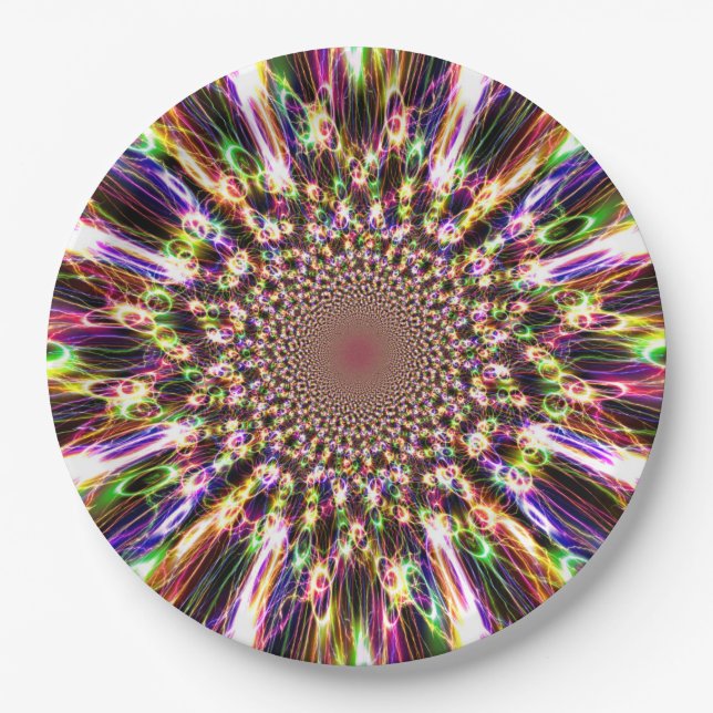 Spectacular Rainbow Paper Plates (Front)