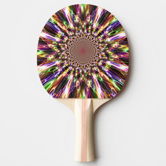 Spectacular Rainbow Ping Pong Paddle (Front)