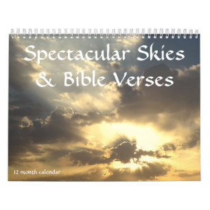 Spectacular Skies & Bible Verses 12 month Calendar