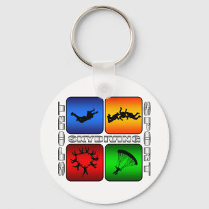Spectacular Skydiving Keychain