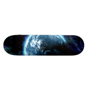 Spectacular Space Starry Aurora Nebula Skateboard