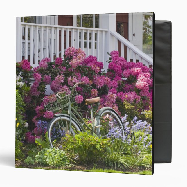 Spectacular spring bloom, whimsical antique binder (Front/Inside)