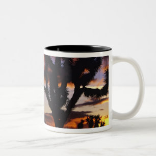 Spectacular Sunrise at Joshua Tree National Two-Tone Coffee Mug