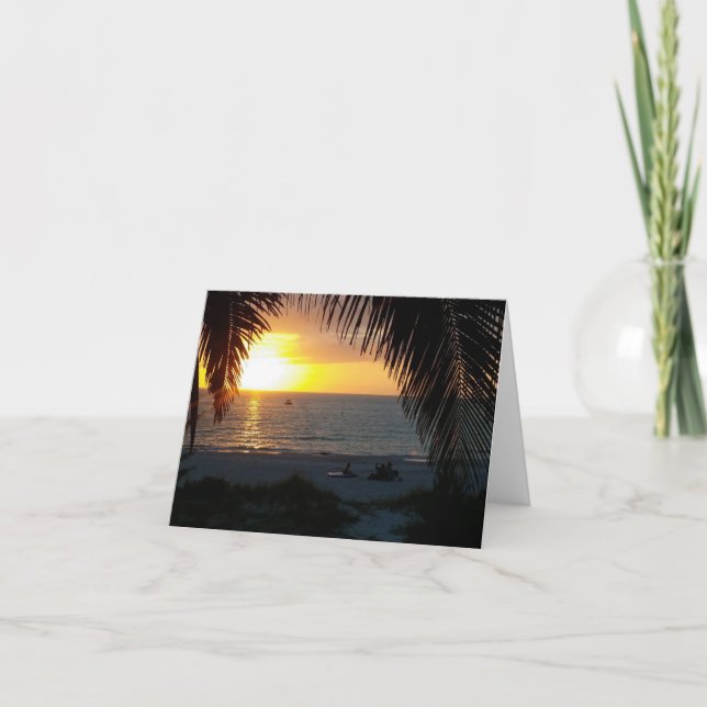 Spectacular Sunset at Treasure Island Card (Front)