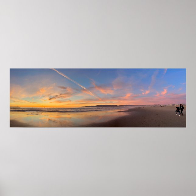 Spectacular Sunset - Venice Beach, CA Poster (Front)