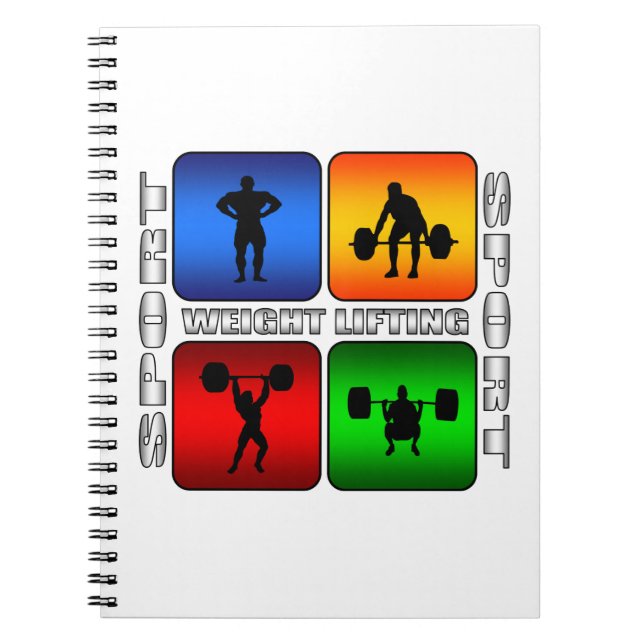 Spectacular Weight Lifting Notebook (Front)