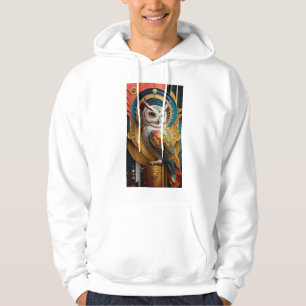 Spectacular White Owl Hoodie