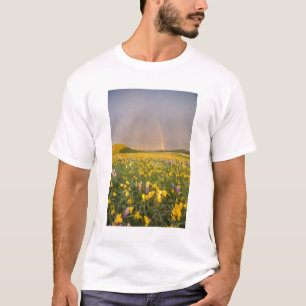 Spectacular wildflower meadow at sunrise in 2 T-Shirt