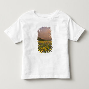 Spectacular wildflower meadow at sunrise in toddler t-shirt