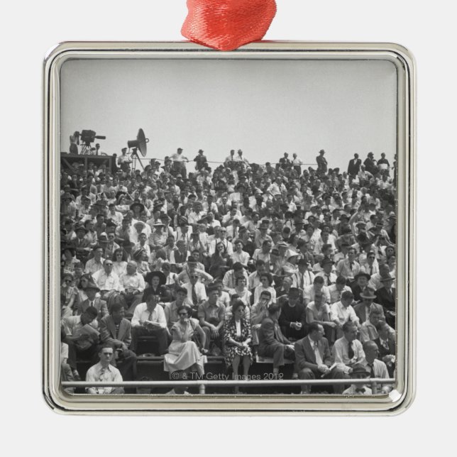 Spectators Metal Ornament (Front)