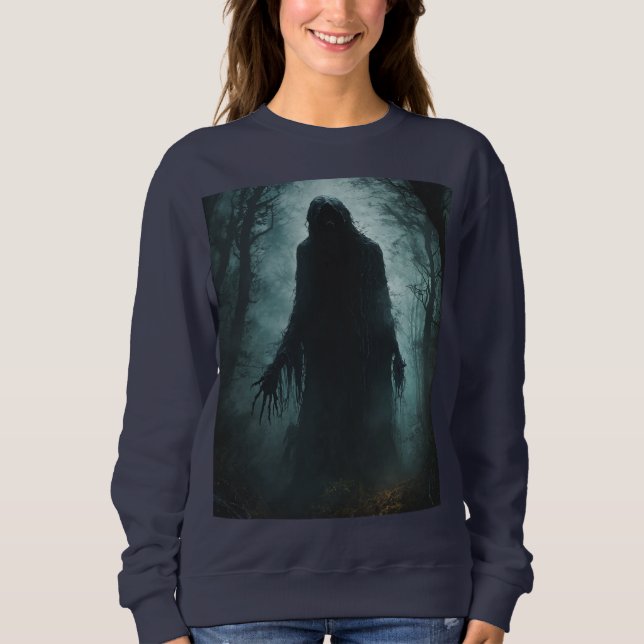 "Spectral Abyss: Grimdark Elegance Sweatshirt (Front)