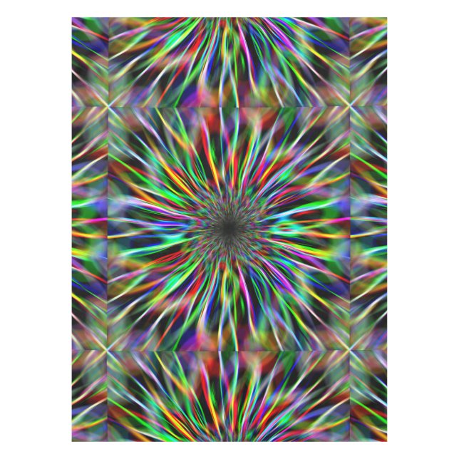 Spectral Diamond Zoom Tablecloth (Front)