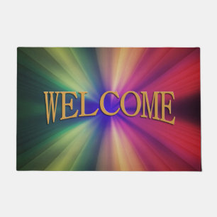 Spectral Flash Welcome Doormat