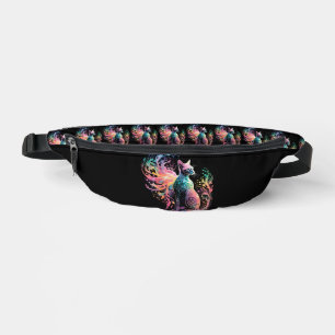 Spectral Holographical Cat: A Prism of Elegance Fanny Pack