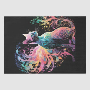 Spectral Holographical Cat: A Prism of Elegance Tissue Paper